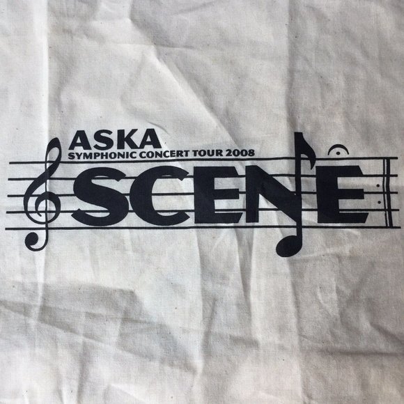 ASKA Scene Symphonic Concert Tour 2008 Japan Cloth Reusable Tote Shopping Bag - Picture 5 of 12